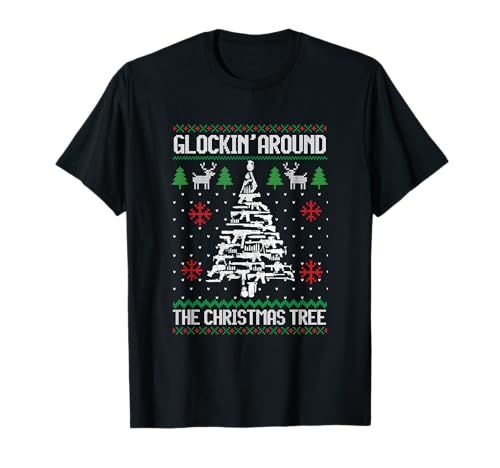 Funny Guns Ugly Christmas Sweaters for Gun Lovers Men Women T-Shirt von Funny Guns Ugly Christmas Sweaters for Mens Womens