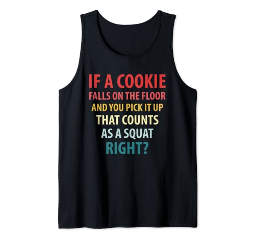 Lustiges Tanktop für Männer, Kekse zählt als Kniebeugen-Tank für Frauen Tank Top Lustiges Tanktop für Männer, Kekse zählt als Kniebeugen-Tank für Frauen Tank Top von Funny Gym Shirts