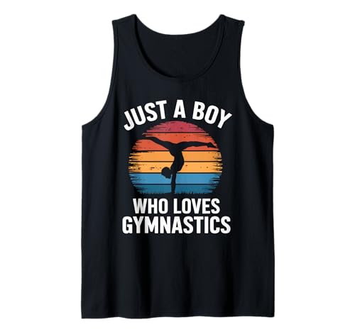 Herren Nur EIN Junge, der Gymnastik liebt, Sportler, Kindergymnastik Tank Top von Funny Gymnastics Apparel for Men Women