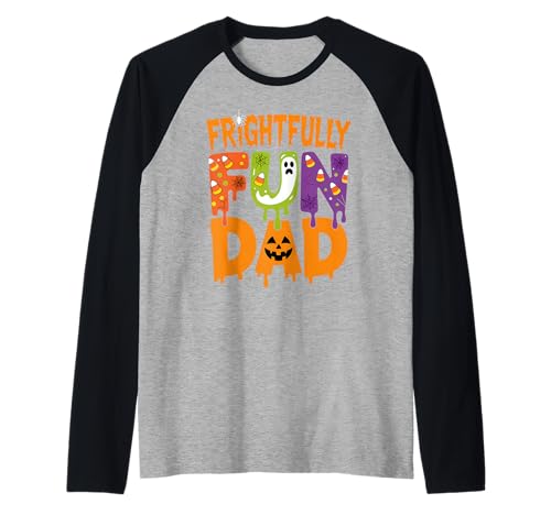 Herren Schrecklich lustiges Halloween-Geister-Bonbonkostüm für Papa Raglan Herren Schrecklich lustiges Halloween-Geister-Bonbonkostüm für Papa Raglan von Funny Halloween Apparel for Cool Spooky Dads Only