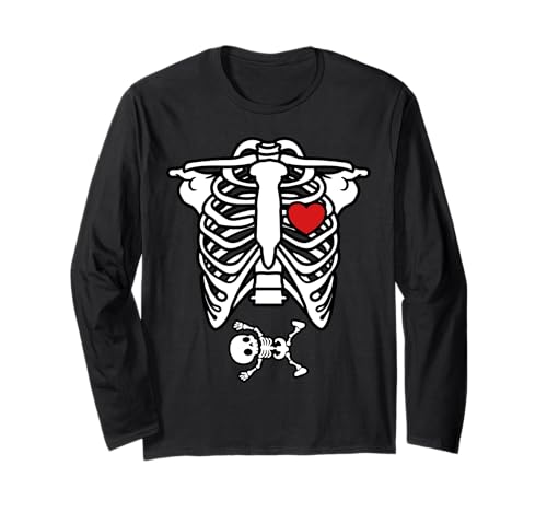 Halloween Schwangere Niedliche Skelett Baby Schwangerschaft Ankündigung Langarmshirt Halloween Schwangere Niedliche Skelett Baby Schwangerschaft Ankündigung Langarmshirt von Funny Halloween Baby Pregnancy Announcement Ideas