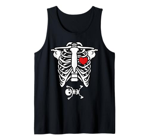 Halloween Schwangere Niedliche Skelett Baby Schwangerschaft Ankündigung Tank Top Halloween Schwangere Niedliche Skelett Baby Schwangerschaft Ankündigung Tank Top von Funny Halloween Baby Pregnancy Announcement Ideas
