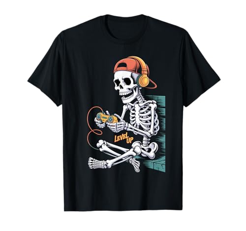 Lustiges Halloween Skelett Gamer Video Gaming Jungen Herren Kinder T-Shirt Lustiges Halloween Skelett Gamer Video Gaming Jungen Herren Kinder T-Shirt von Funny Halloween Boys Skeleton Gamers US