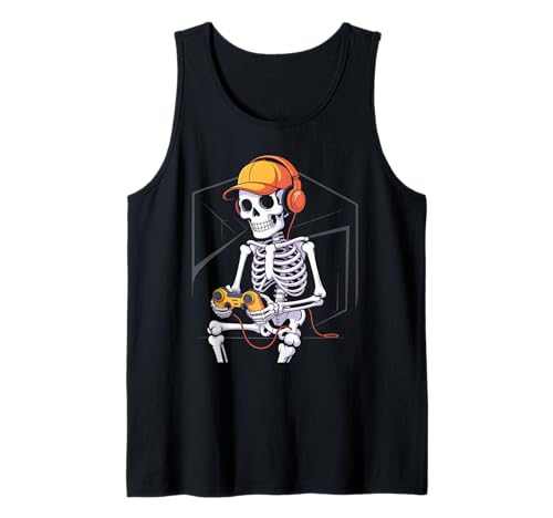 Lustiges Halloween Skelett Gamer Video Gaming Jungen Herren Kinder Tank Top Lustiges Halloween Skelett Gamer Video Gaming Jungen Herren Kinder Tank Top von Funny Halloween Boys Skeleton Gamers US