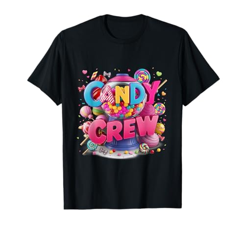 Funny Squad Candy Crew Candy Land Dekorationen Damen & Herren T-Shirt Funny Squad Candy Crew Candy Land Dekorationen Damen & Herren T-Shirt von Funny Halloween Candy Themed Matching Candy Crew