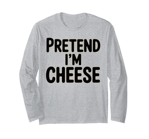 Lustiger Käseliebhaber für Faule Halloween-Kinder, tu so, als wäre ich Käse Langarmshirt Lustiger Käseliebhaber für Faule Halloween-Kinder, tu so, als wäre ich Käse Langarmshirt von Funny Halloween Cheese Lover Costume Gifts Idea