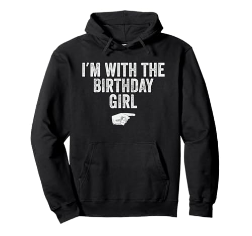 Lustiges Halloween-Kostüm mit Aufschrift I'm with The Birthday Girl Pullover Hoodie von Funny Halloween Costume Designs