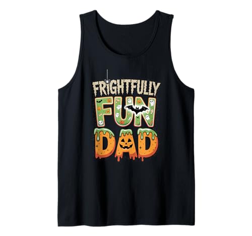 Herren Furchtbar lustiges Halloween-Kürbis-Geisterkostüm für Papa Tank Top von Funny Halloween Costume Gifts for Spooky Dads Only