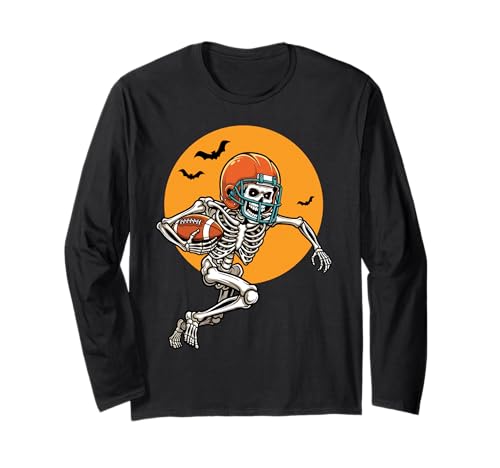 Skelett American Football Halloween Kostüm Herren Jungen Kinder Langarmshirt Skelett American Football Halloween Kostüm Herren Jungen Kinder Langarmshirt von Funny Halloween Costume Gifts shirts