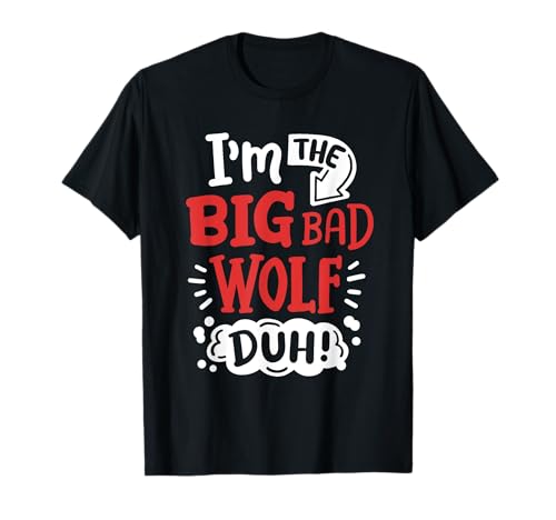 I'm The Bad Wolf Lustiges einfaches Halloween-Kostüm für Kinder T-Shirt I'm The Bad Wolf Lustiges einfaches Halloween-Kostüm für Kinder T-Shirt von Funny Halloween Costume Holiday Party Gift Store