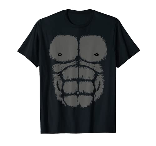 Gorilla Brust, Bauch, Affe, Muskeln, für Kinder und Erwachsene T-Shirt Gorilla Brust, Bauch, Affe, Muskeln, für Kinder und Erwachsene T-Shirt von Funny Halloween Costume Tees & Gifts