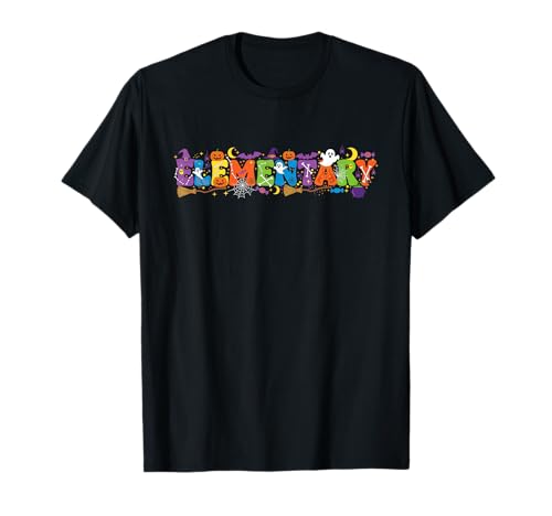 Elementary Pumpkin Ghost Skelett Halloween Kinder Herren Damen T-Shirt Elementary Pumpkin Ghost Skelett Halloween Kinder Herren Damen T-Shirt von Funny Halloween Elementary Costume