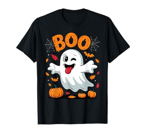 Boo Ghost Winking Tongue Out Face Funny Halloween Kids Boys T-Shirt Boo Ghost Winking Tongue Out Face Funny Halloween Kids Boys T-Shirt von Funny Halloween Fall Gifts