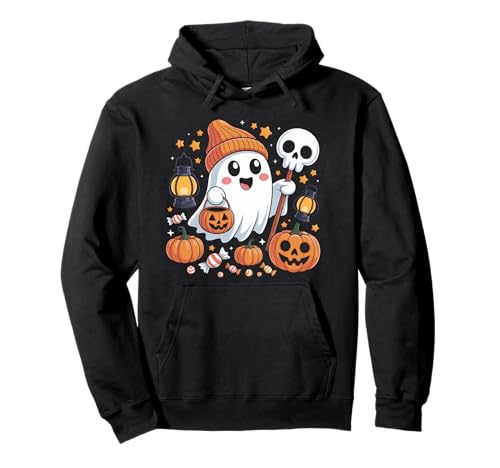 Lustiger gruseliger Jahreszeit, Süßigkeitenkürbis, niedlicher Geist, Halloween, Kinder Pullover Hoodie Lustiger gruseliger Jahreszeit, Süßigkeitenkürbis, niedlicher Geist, Halloween, Kinder Pullover Hoodie von Funny Halloween Ghost Costume Gifts Idea