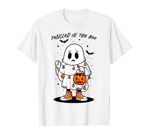 Lustige Halloween-Geister-Lichter umständlich niedlich Teenager Kinder Kürbis T-Shirt Lustige Halloween-Geister-Lichter umständlich niedlich Teenager Kinder Kürbis T-Shirt von Funny Halloween Ghost Tees NYC