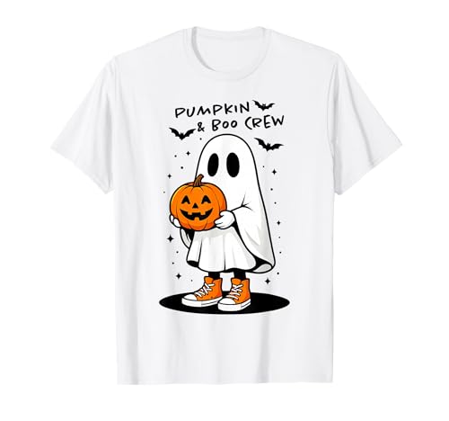 Lustiger Halloween Geist Kürbis Boo Kinder Crew Teens Gruselig T-Shirt Lustiger Halloween Geist Kürbis Boo Kinder Crew Teens Gruselig T-Shirt von Funny Halloween Ghost Tees NYC