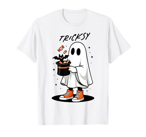 Lustiger Halloween-Geisterzauberer, Zaubertricks, niedliche Kinder T-Shirt Lustiger Halloween-Geisterzauberer, Zaubertricks, niedliche Kinder T-Shirt von Funny Halloween Ghost Tees NYC