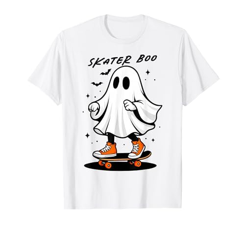Lustiges Halloween Ghost Skateboard Skater Bruh Kinder Jungen T-Shirt Lustiges Halloween Ghost Skateboard Skater Bruh Kinder Jungen T-Shirt von Funny Halloween Ghost Tees NYC