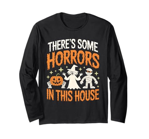 In diesem Haus gibt es einige Schrecken, gruselige Halloween-Frauen, Männer Langarmshirt In diesem Haus gibt es einige Schrecken, gruselige Halloween-Frauen, Männer Langarmshirt von Funny Halloween Horror Spooky Scary Boys Girls