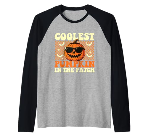 Coolest Pumpkin In The Patch - Gruseliges Halloween-Kostüm Raglan von Funny Halloween Merch