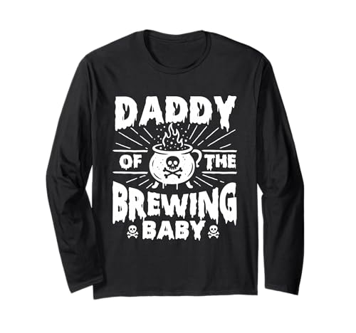 Daddy of The Brewing Baby - Halloween Schwangerschaftsankündigung Langarmshirt von Funny Halloween Merch