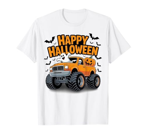 Niedlicher Monster Truck Geist Kürbis Lustig Halloween Party Jungen T-Shirt Niedlicher Monster Truck Geist Kürbis Lustig Halloween Party Jungen T-Shirt von Funny Halloween Monster Truck Toddler Gifts