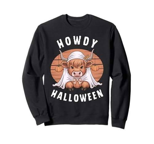 Howdy Halloween Lustiges Hochlandkuh Gruselsaison Herren Damen Sweatshirt Howdy Halloween Lustiges Hochlandkuh Gruselsaison Herren Damen Sweatshirt von Funny Halloween Party Pumpkin Trick or Treat Gift