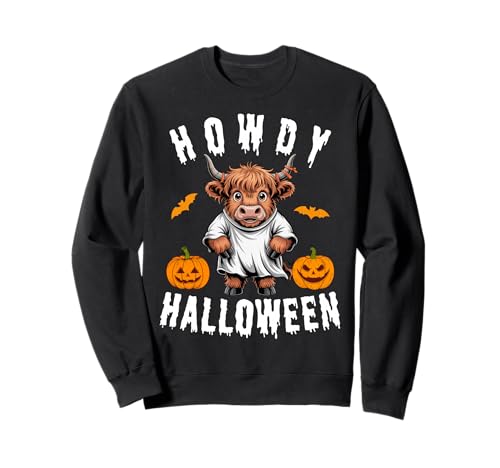 Howdy Halloween Lustiges Hochlandkuh Gruselsaison Herren Damen Sweatshirt Howdy Halloween Lustiges Hochlandkuh Gruselsaison Herren Damen Sweatshirt von Funny Halloween Party Pumpkin Trick or Treat Gift