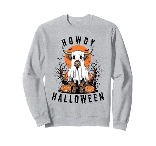 Howdy Halloween Lustiges Hochlandkuh Gruselsaison Herren Damen Sweatshirt Howdy Halloween Lustiges Hochlandkuh Gruselsaison Herren Damen Sweatshirt von Funny Halloween Party Pumpkin Trick or Treat Gift