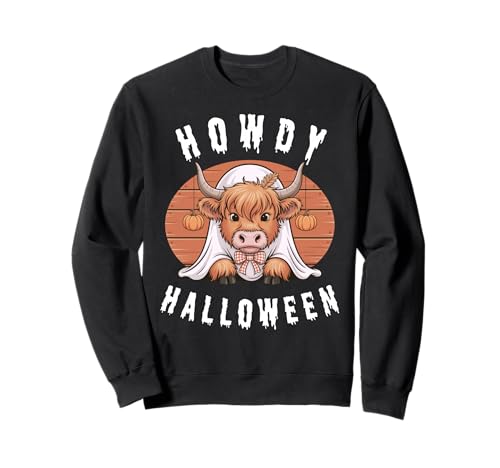 Howdy Halloween Lustiges Hochlandkuh Gruselsaison Herren Damen Sweatshirt Howdy Halloween Lustiges Hochlandkuh Gruselsaison Herren Damen Sweatshirt von Funny Halloween Party Pumpkin Trick or Treat Gift