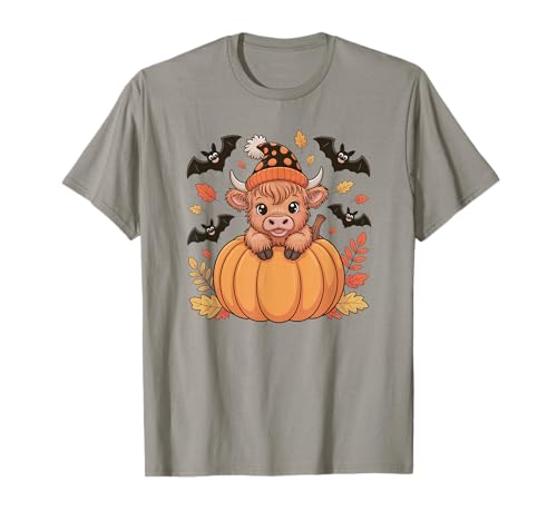 Howdy Halloween Lustiges Hochlandkuh Gruselsaison Herren Damen T-Shirt Howdy Halloween Lustiges Hochlandkuh Gruselsaison Herren Damen T-Shirt von Funny Halloween Party Pumpkin Trick or Treat Gift
