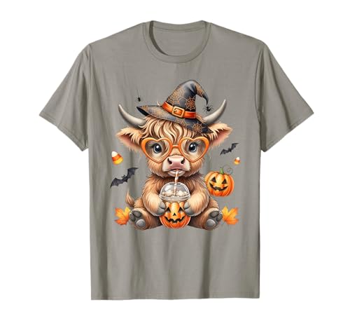 Howdy Halloween Lustiges Hochlandkuh Gruselsaison Herren Damen T-Shirt Howdy Halloween Lustiges Hochlandkuh Gruselsaison Herren Damen T-Shirt von Funny Halloween Party Pumpkin Trick or Treat Gift