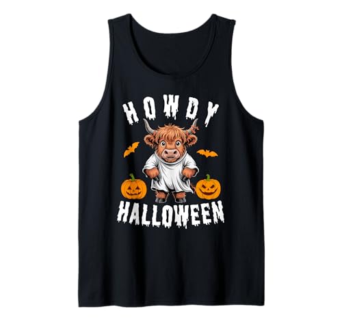 Howdy Halloween Lustiges Hochlandkuh Gruselsaison Herren Damen Tank Top Howdy Halloween Lustiges Hochlandkuh Gruselsaison Herren Damen Tank Top von Funny Halloween Party Pumpkin Trick or Treat Gift