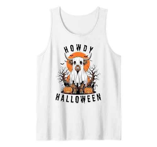 Howdy Halloween Lustiges Hochlandkuh Gruselsaison Herren Damen Tank Top Howdy Halloween Lustiges Hochlandkuh Gruselsaison Herren Damen Tank Top von Funny Halloween Party Pumpkin Trick or Treat Gift