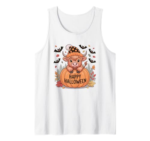Howdy Halloween Lustiges Hochlandkuh Gruselsaison Herren Damen Tank Top Howdy Halloween Lustiges Hochlandkuh Gruselsaison Herren Damen Tank Top von Funny Halloween Party Pumpkin Trick or Treat Gift
