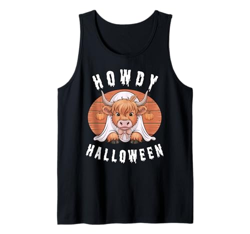 Howdy Halloween Lustiges Hochlandkuh Gruselsaison Herren Damen Tank Top Howdy Halloween Lustiges Hochlandkuh Gruselsaison Herren Damen Tank Top von Funny Halloween Party Pumpkin Trick or Treat Gift