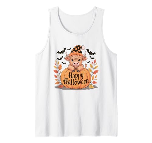 Howdy Halloween Lustiges Hochlandkuh Gruselsaison Herren Damen Tank Top Howdy Halloween Lustiges Hochlandkuh Gruselsaison Herren Damen Tank Top von Funny Halloween Party Pumpkin Trick or Treat Gift