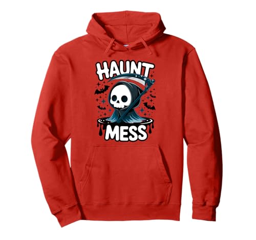 Sensenmann Spuk-Chaos Halloween Design Geschenk Männer Frauen Kinder Pullover Hoodie Sensenmann Spuk-Chaos Halloween Design Geschenk Männer Frauen Kinder Pullover Hoodie von Funny Halloween Party Spooky Season Ghost Graphic