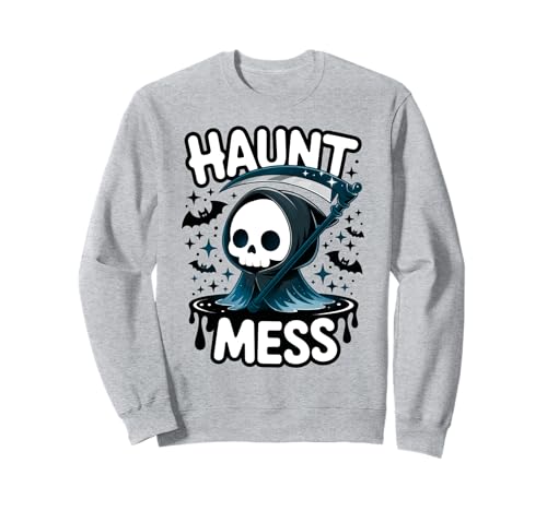 Sensenmann Spuk-Chaos Halloween Design Geschenk Männer Frauen Kinder Sweatshirt Sensenmann Spuk-Chaos Halloween Design Geschenk Männer Frauen Kinder Sweatshirt von Funny Halloween Party Spooky Season Ghost Graphic