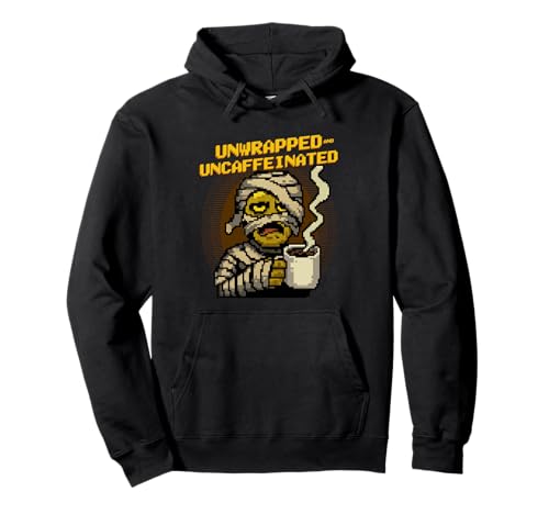 Unverpackte unkoffeinierte lustige Pixelkunst Mama Halloween Pullover Hoodie Unverpackte unkoffeinierte lustige Pixelkunst Mama Halloween Pullover Hoodie von Funny Halloween Pixal Art Monsters DonaOnca