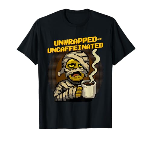 Unverpackte unkoffeinierte lustige Pixelkunst Mama Halloween T-Shirt Unverpackte unkoffeinierte lustige Pixelkunst Mama Halloween T-Shirt von Funny Halloween Pixal Art Monsters DonaOnca