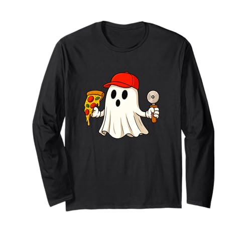 Pizza Halloween Chef Foodie Halloween Pizza Delivery Man Langarmshirt Pizza Halloween Chef Foodie Halloween Pizza Delivery Man Langarmshirt von Funny Halloween Pizza Novelty Tops ...