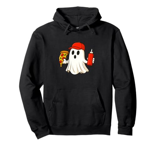 Pizza Halloween Ghost Foodie Halloween Pizza Delivery Man Pullover Hoodie Pizza Halloween Ghost Foodie Halloween Pizza Delivery Man Pullover Hoodie von Funny Halloween Pizza Novelty Tops ...