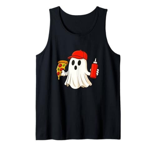 Pizza Halloween Ghost Foodie Halloween Pizza Delivery Man Tank Top Pizza Halloween Ghost Foodie Halloween Pizza Delivery Man Tank Top von Funny Halloween Pizza Novelty Tops ...