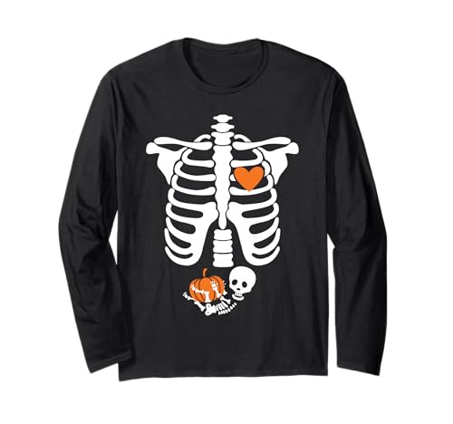 Halloween Röntgenbild Schwangerschaft erwartet Baby Design Langarmshirt Halloween Röntgenbild Schwangerschaft erwartet Baby Design Langarmshirt von Funny Halloween Pregnancy Shirts Gifts
