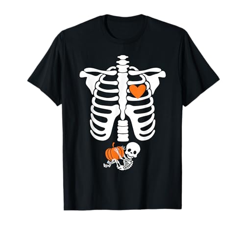 Halloween Röntgenbild Schwangerschaft erwartet Baby Design T-Shirt Halloween Röntgenbild Schwangerschaft erwartet Baby Design T-Shirt von Funny Halloween Pregnancy Shirts Gifts