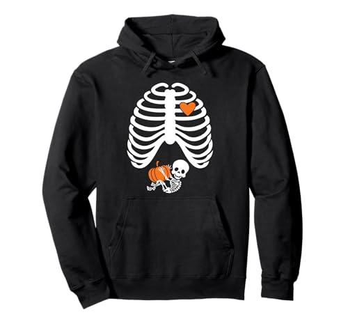 Halloween X-Ray Schwangerschaftsshirt Erwartendes Baby Pullover Hoodie von Funny Halloween Pregnancy shirts