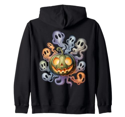 Lustiger und gruseliger Kürbis mit Geistern Jungen Mädchen Halloween Kapuzenjacke Lustiger und gruseliger Kürbis mit Geistern Jungen Mädchen Halloween Kapuzenjacke von Funny Halloween Pumpkin Gifts