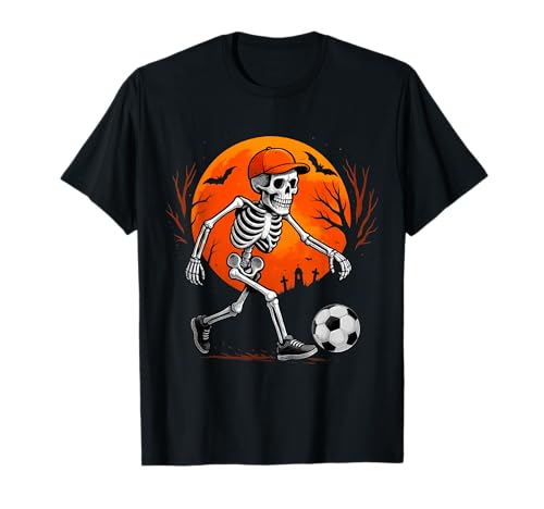 Skelett Fußball Halloween Kostüm Lustiges Herren Jungen Kinder T-Shirt T-Shirt Skelett Fußball Halloween Kostüm Lustiges Herren Jungen Kinder T-Shirt T-Shirt von Funny Halloween Shirt For Boy Skeleton Football