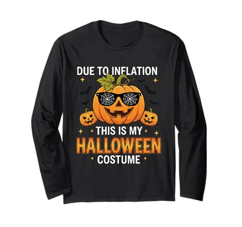 Süßer Kürbis Halloween Kostüm Herren Damen Lustig Halloween Langarmshirt von Funny Halloween Shirts For Women Men Kids 2025